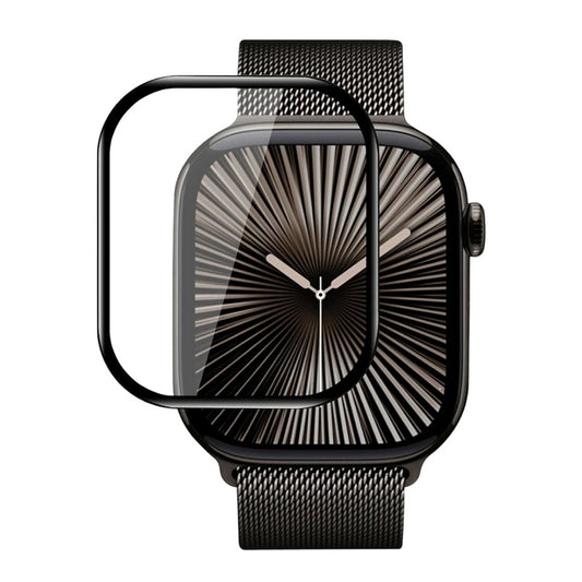 Προστατευτική Μεμβράνη Blueo High Molecule για Apple Watch 10 46mm Series, Ασφαλισμένο Γυαλί, Μαύρο