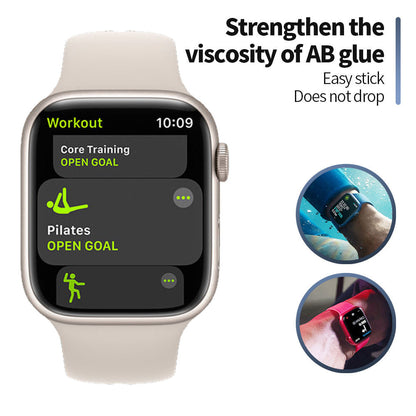 Blueo High Molecule Protective Film for Apple Watch 40mm Series, Tempered Glass, Black