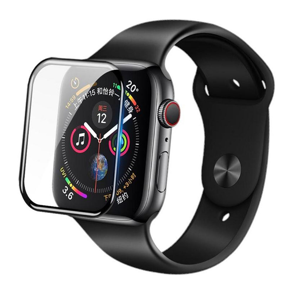 Blueo High Molecule Protective Film for Apple Watch 44mm Series, Tempered Glass, Black