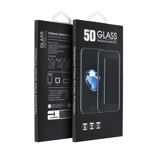 Προστατευτική μεμβράνη οθόνης OEM για Apple iPhone 17e / 16e / 14 / 13 Pro, Ενισχυμένο γυαλί, Πλήρης κόλλα, Μαύρη