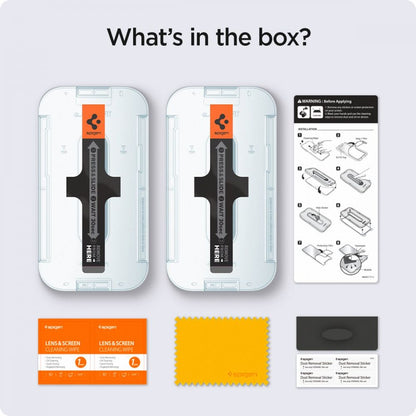 Προστατευτική Μεμβράνη Οθόνης Privacy Spigen GlastR EZ FIT για Apple iPhone 14 Plus / 13 Pro Max, Ενισχυμένο Γυαλί, Πλήρης Κόλληση, Σετ 2 τεμαχίων