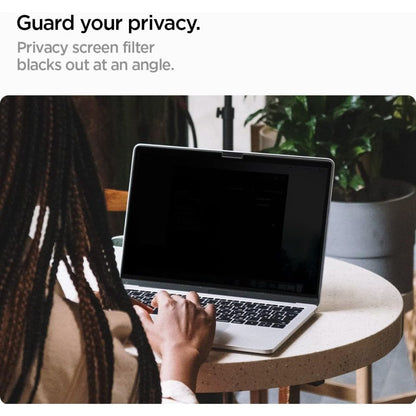 Προστατευτικό Φιλμ Οθόνης Privacy Spigen Safe View Magnetic για Apple MacBook Pro 14inch (2022) / (2024) / (2023) / (2021), Πλαστικό AFL06158