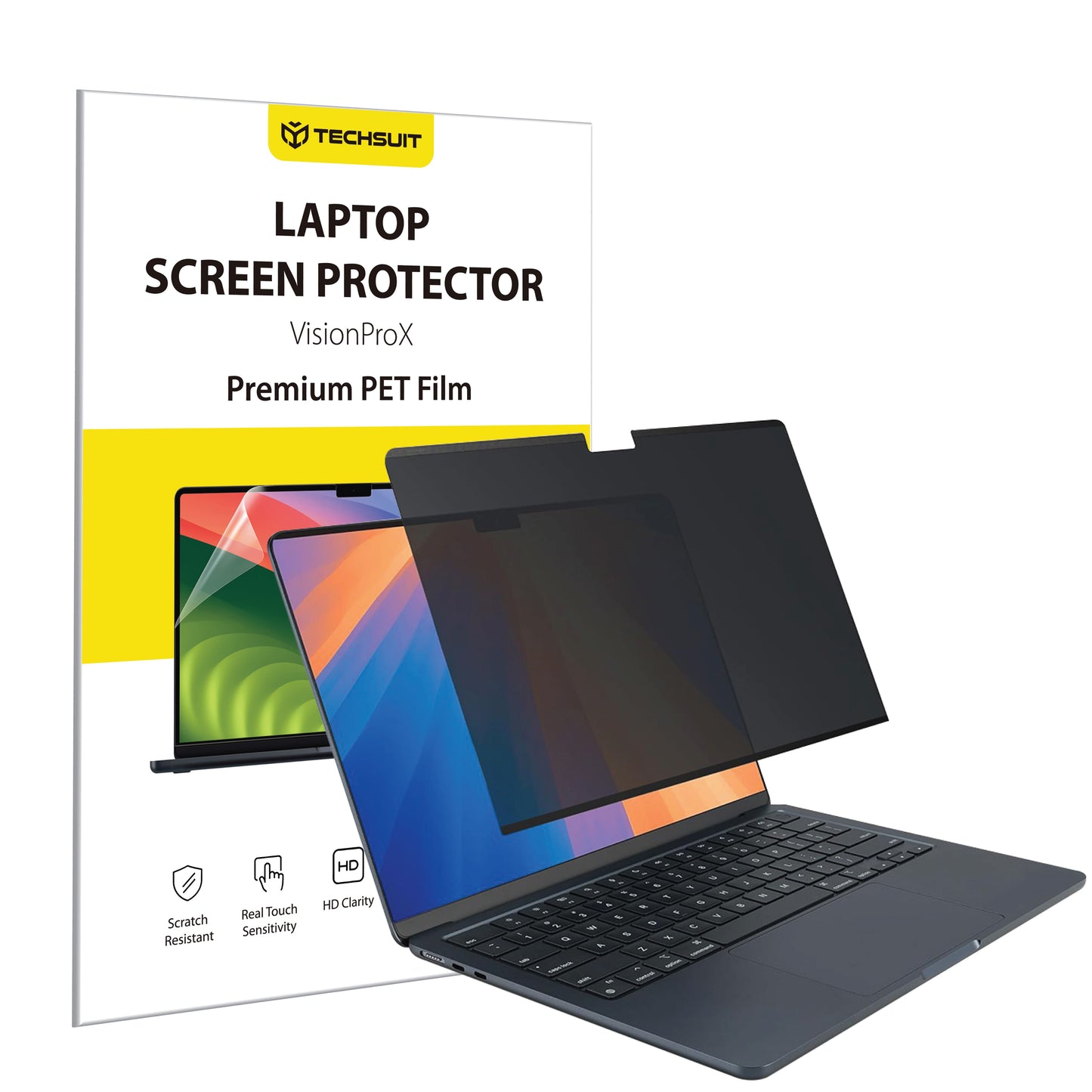 Προστατευτική Μεμβράνη Οθόνης Privacy Techsuit VisionProX για Apple MacBook Air M3 13inch (2024), Πλαστική