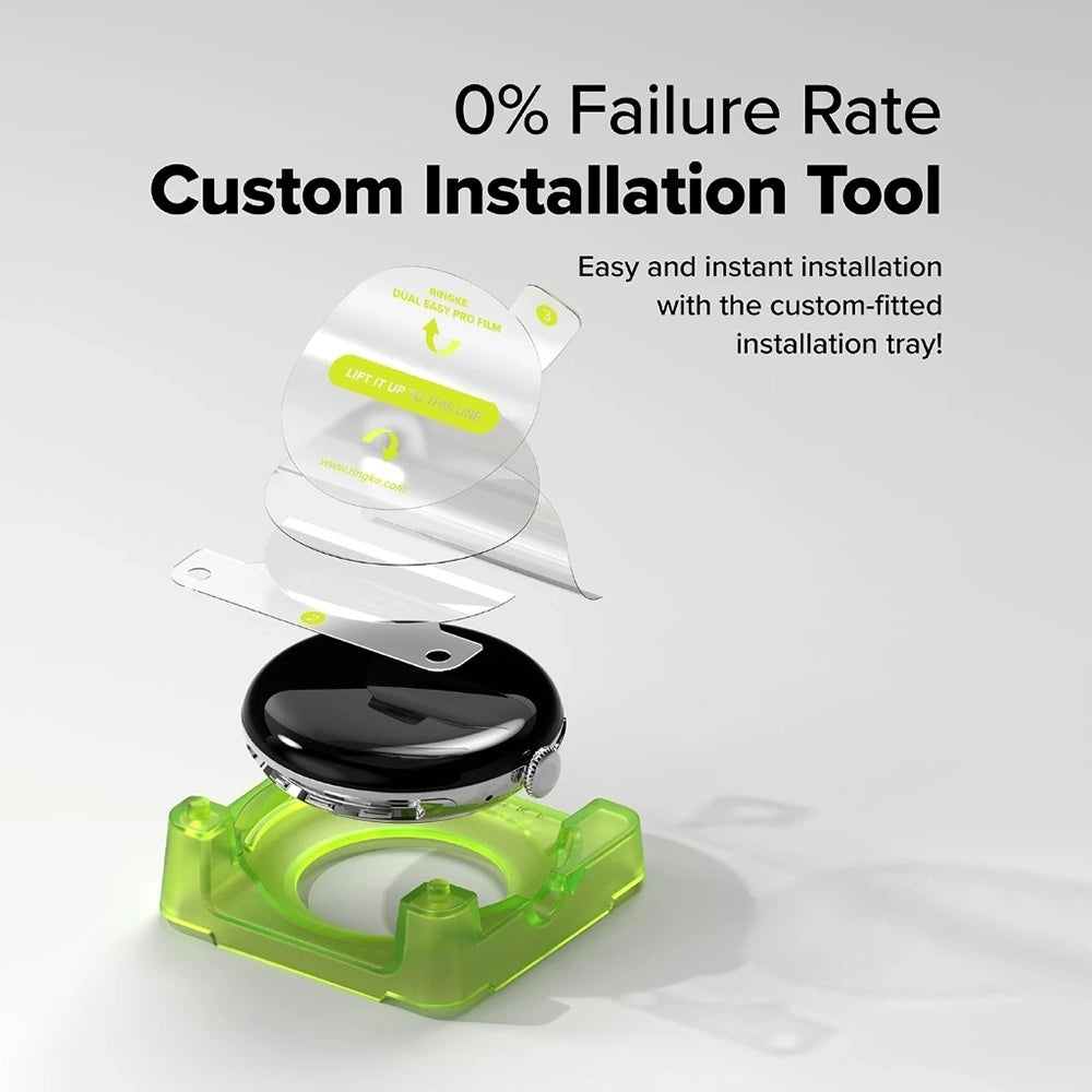 Προστατευτική Μεμβράνη Ringke Dual Easy Pro για Google Pixel Watch 4 41mm, Σετ 2 τεμαχίων, Πλαστικό