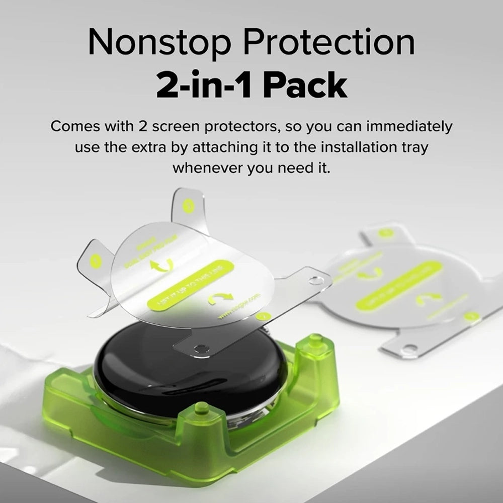 Προστατευτική Μεμβράνη Ringke Dual Easy Pro για Google Pixel Watch 4 45mm, Σετ 2 τεμαχίων, Πλαστικό