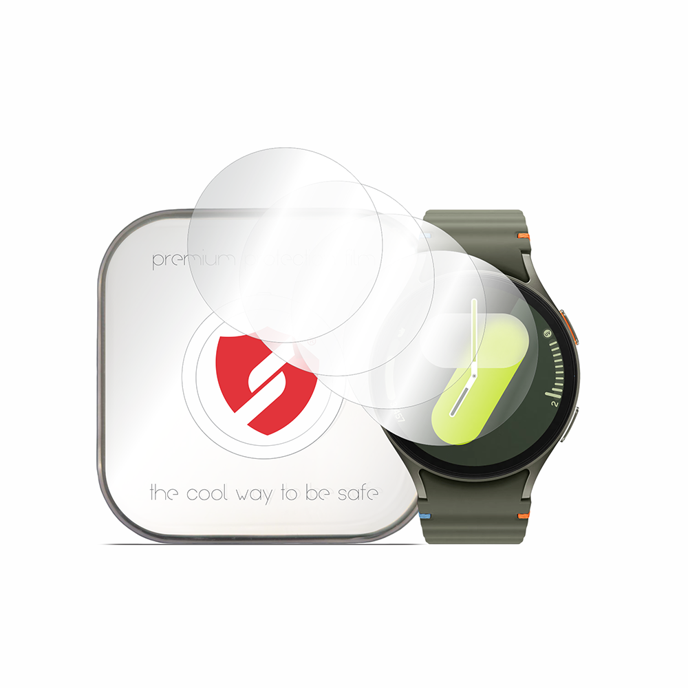 Smart Protection Premium Classic Screen Protector Film for Samsung Galaxy Watch7 44mm, Set of 4 pieces, Plastic