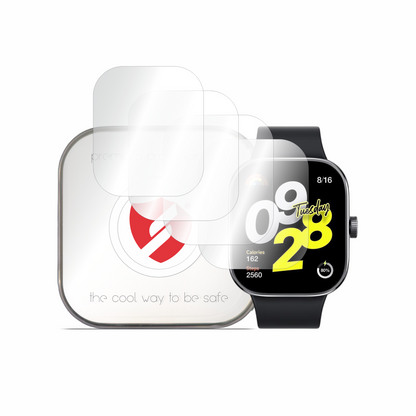 Smart Protection Premium Classic Screen Protector Film for Xiaomi Redmi Watch 4, Set of 4 pieces, Plastic