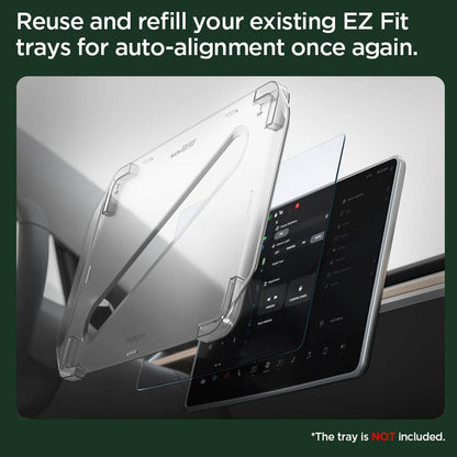 Προστατευτική Μεμβράνη Spigen GlastR EZ FIT Anti-Glare για Πλοήγηση Tesla 3 (2021 - 2023), Ασφαλισμένο Γυαλί AGL04338