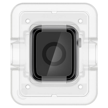 Προστατευτική Μεμβράνη Spigen ProFlex EZ FIT για Apple Watch 44mm Series, Σετ 2 τεμαχίων, Εύκαμπτο Γυαλί, Μαύρο