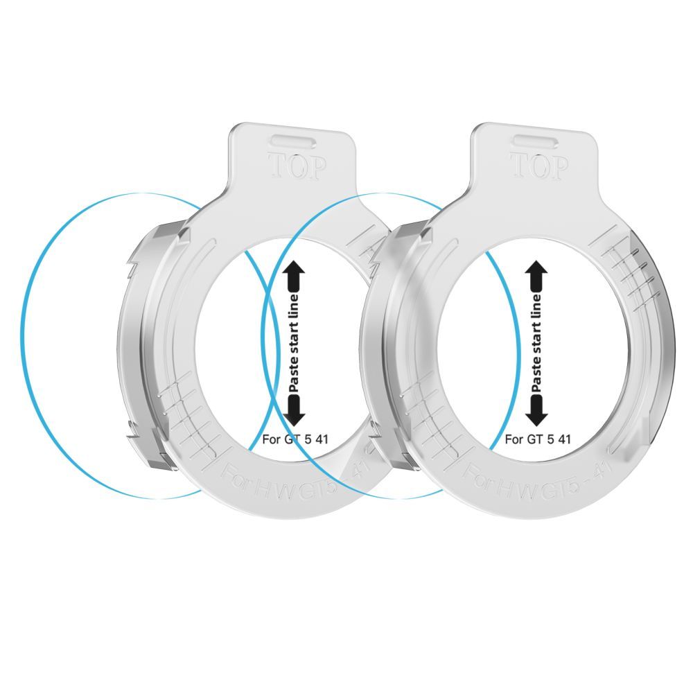 Προστατευτική Μεμβράνη Tech-Protect Easy Set+ για Huawei Watch GT 5 41mm, Σετ 2 τεμαχίων, Ενισχυμένο Γυαλί