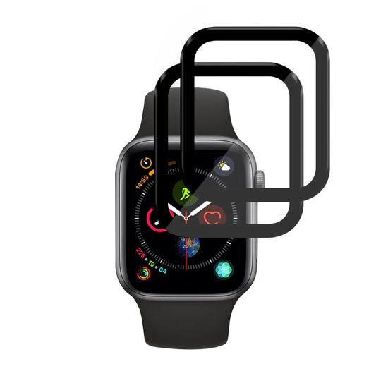 Προστατευτική Μεμβράνη Techsuit Nano Flex για Apple Watch 40mm Series, Σετ 2 τεμαχίων, Πλαστική, Μαύρη