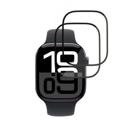 Προστατευτική Μεμβράνη Techsuit Nano Flex για Apple Watch Series 10 / 11 46mm, Σετ 2 τεμαχίων, Πλαστική, Μαύρη