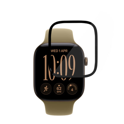 Προστατευτική μεμβράνη Techsuit Nano Flex για Apple Watch Series 12 42mm, πλαστική, σετ 2 τεμαχίων, μαύρη