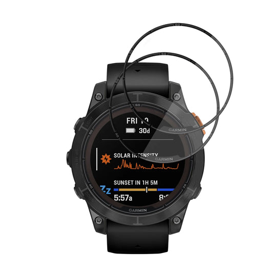 Προστατευτική Μεμβράνη Techsuit Nano Flex για Garmin Fenix 7 Pro Solar, Σετ 2 τεμαχίων, Πλαστική, Μαύρη
