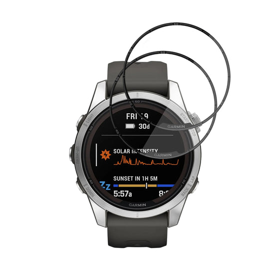 Προστατευτική Μεμβράνη Techsuit Nano Flex για Garmin Fenix 7S Pro Solar, Σετ 2 τεμαχίων, Πλαστική, Μαύρη