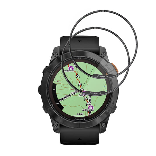 Προστατευτική Μεμβράνη Techsuit Nano Flex για Garmin Fenix 7X Pro Solar, Σετ 2 τεμαχίων, Πλαστική, Μαύρη