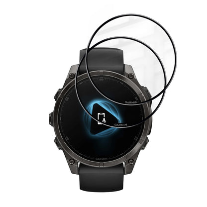 Προστατευτική Μεμβράνη Techsuit Nano Flex για Garmin Fenix 8 Pro 47mm / 8 47mm, Σετ 2 τεμαχίων, Πλαστική, Μαύρη