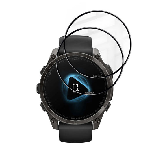Προστατευτική Μεμβράνη Techsuit Nano Flex για Garmin Fenix 8 Pro 47mm / 8 47mm, Σετ 2 τεμαχίων, Πλαστική, Μαύρη