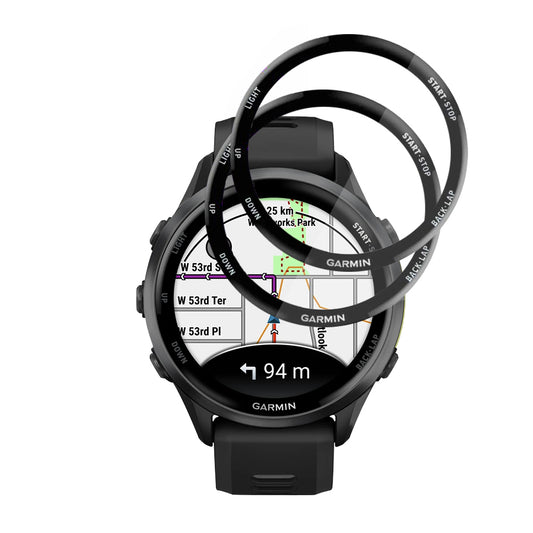 Προστατευτική Μεμβράνη Techsuit Nano Flex για Garmin Forerunner 570 47mm / 970, Σετ 2 τεμαχίων, Πλαστική, Μαύρη