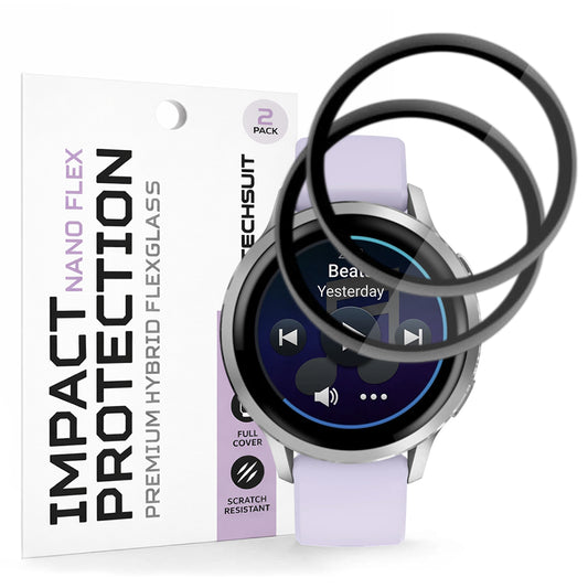 Προστατευτική Μεμβράνη Techsuit Nano Flex για Garmin Venu 4 41mm, Σετ 2 τεμαχίων, Πλαστική, Μαύρη