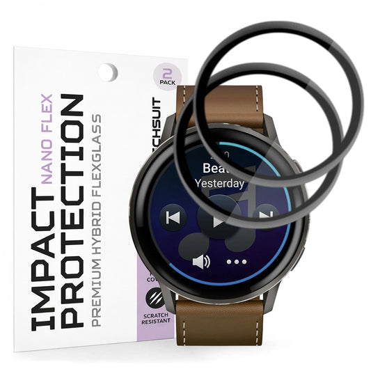 Προστατευτική Μεμβράνη Techsuit Nano Flex για Garmin Venu 4 45mm, Σετ 2 τεμαχίων, Πλαστική, Μαύρη