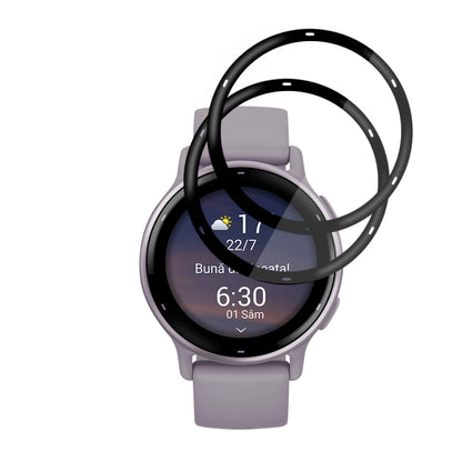 Προστατευτική Μεμβράνη Techsuit Nano Flex για Garmin Vivoactive 5, Σετ 2 τεμαχίων, Πλαστική, Μαύρη