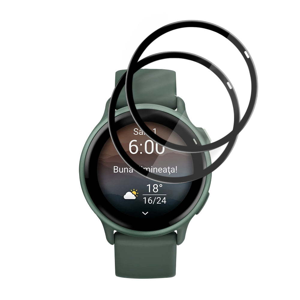 Προστατευτική Μεμβράνη Techsuit Nano Flex για Garmin vivoactive 6, Σετ 2 τεμαχίων, Πλαστική, Μαύρη