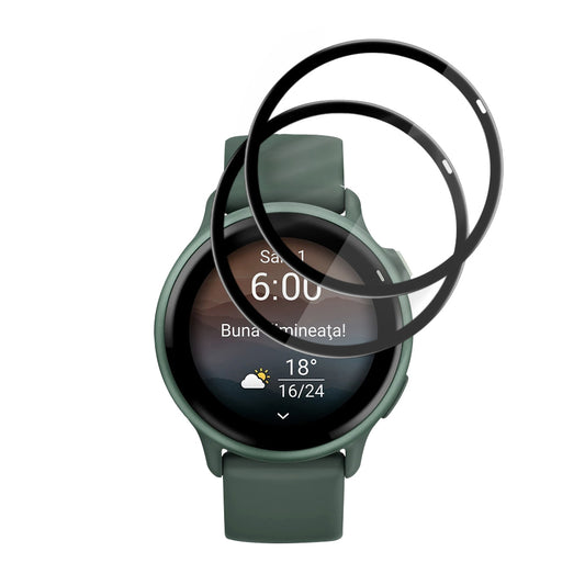 Προστατευτική Μεμβράνη Techsuit Nano Flex για Garmin vivoactive 6, Σετ 2 τεμαχίων, Πλαστική, Μαύρη