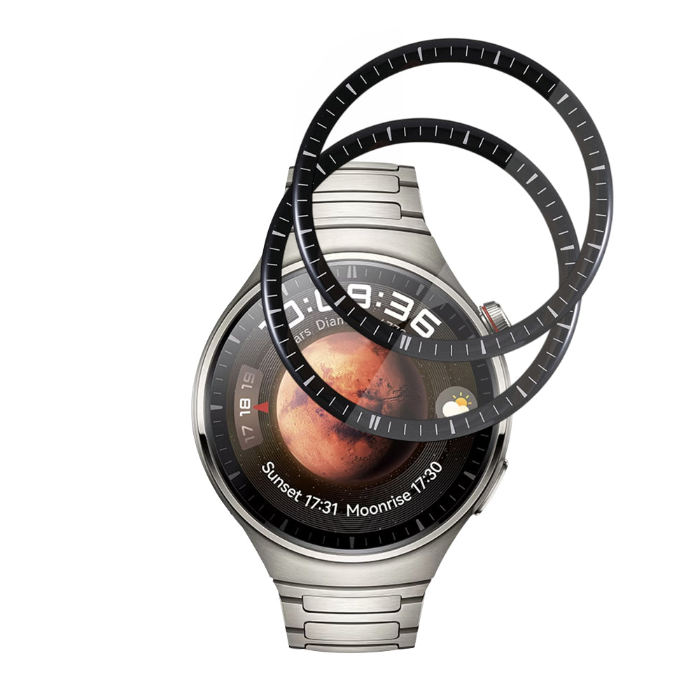 Προστατευτική Μεμβράνη Techsuit Nano Flex για Huawei Watch 4 Pro, Σετ 2 τεμαχίων, Πλαστική, Μαύρη