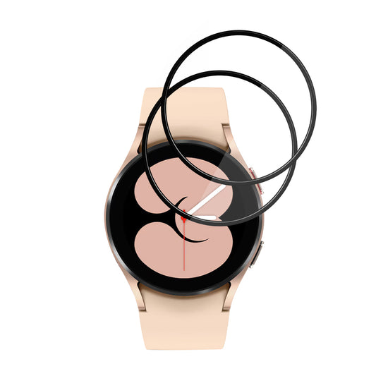 Προστατευτική Μεμβράνη Techsuit Nano Flex για Samsung Galaxy Watch4 40mm, Σετ 2 τεμαχίων, Πλαστική, Μαύρη