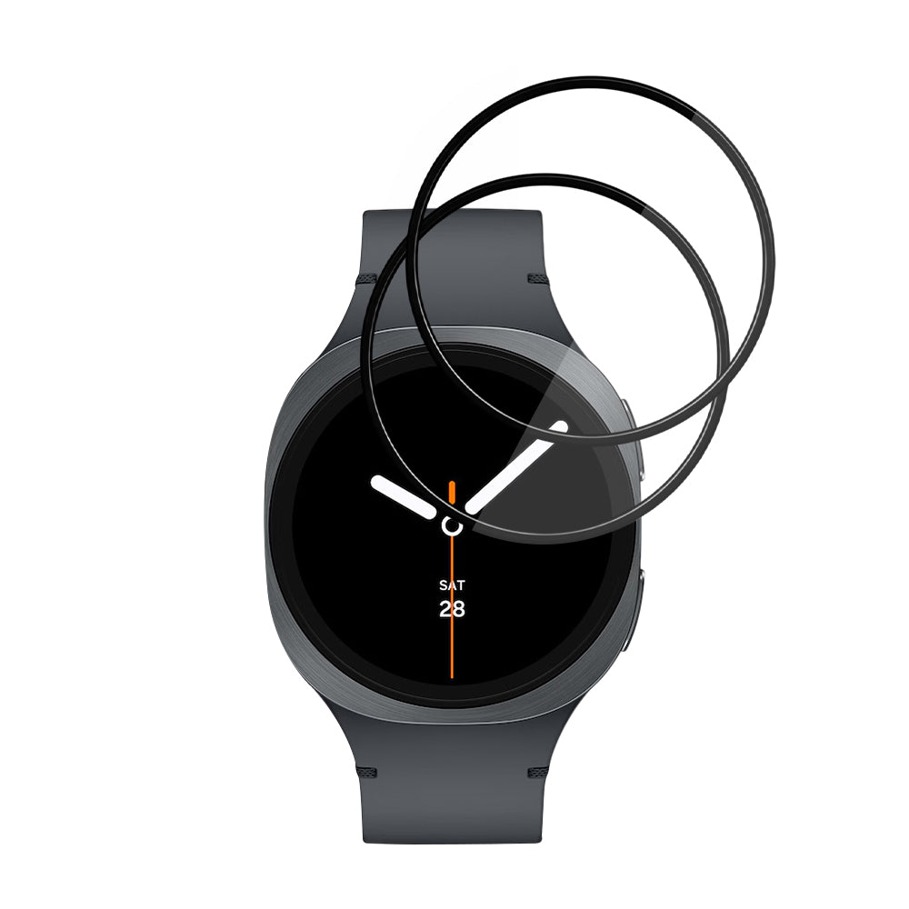 Προστατευτική Μεμβράνη Techsuit Nano Flex για Samsung Galaxy Watch8 40mm, Σετ 2 τεμαχίων, Πλαστική, Μαύρη