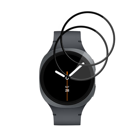 Προστατευτική Μεμβράνη Techsuit Nano Flex για Samsung Galaxy Watch8 40mm, Σετ 2 τεμαχίων, Πλαστική, Μαύρη