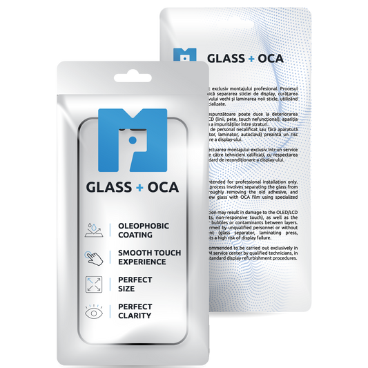 Screen Glass + OCA MP compatible with Apple iPhone 17, Black