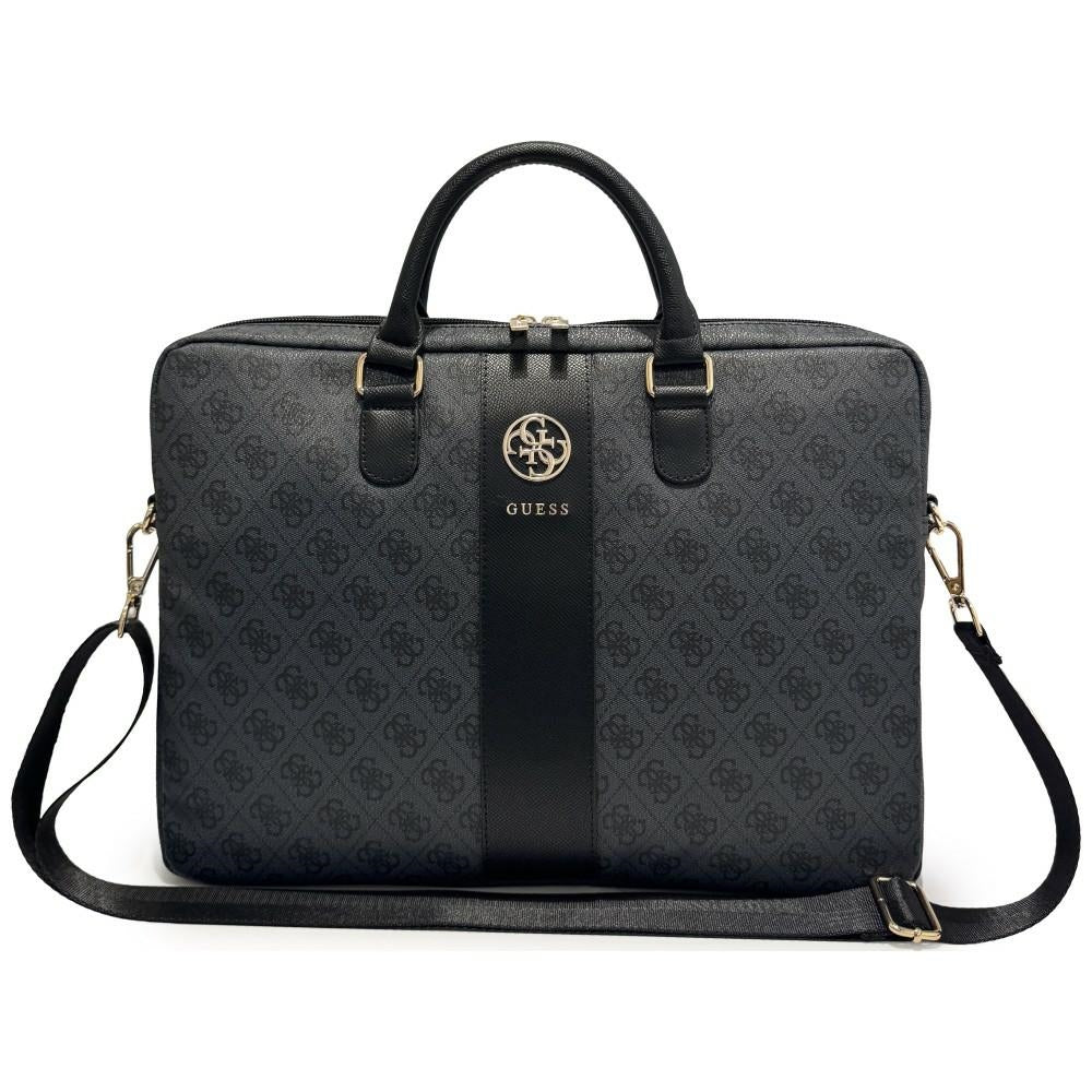 Τσάντα Guess 4G Round Classic Logo για Laptop 16 ιντσών, Μαύρη