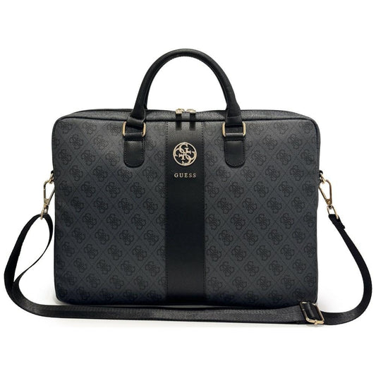 Τσάντα Guess 4G Round Classic Logo για Laptop 16 ιντσών, Μαύρη