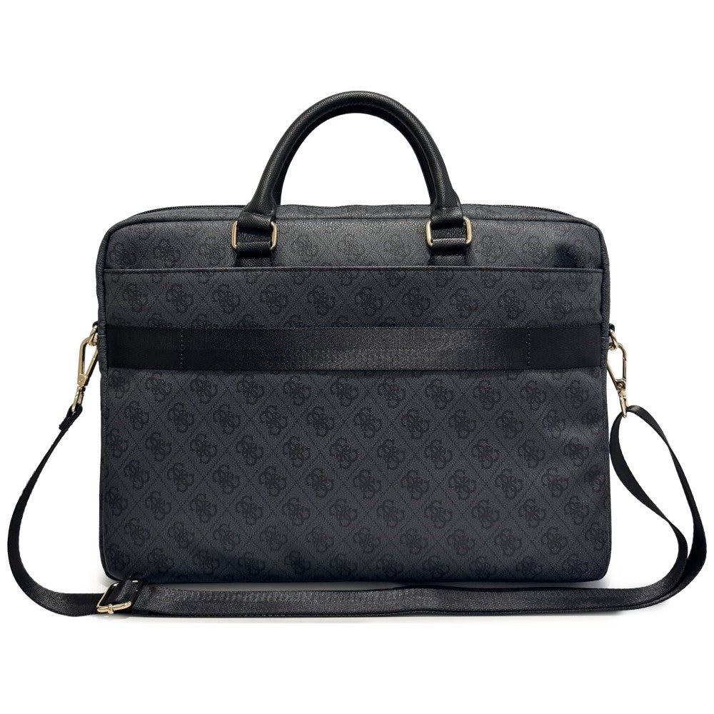 Τσάντα Guess 4G Round Classic Logo για Laptop 16 ιντσών, Μαύρη