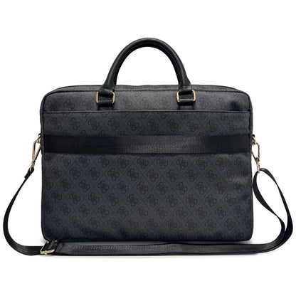 Τσάντα Guess 4G Round Classic Logo για Laptop 16 ιντσών, Μαύρη