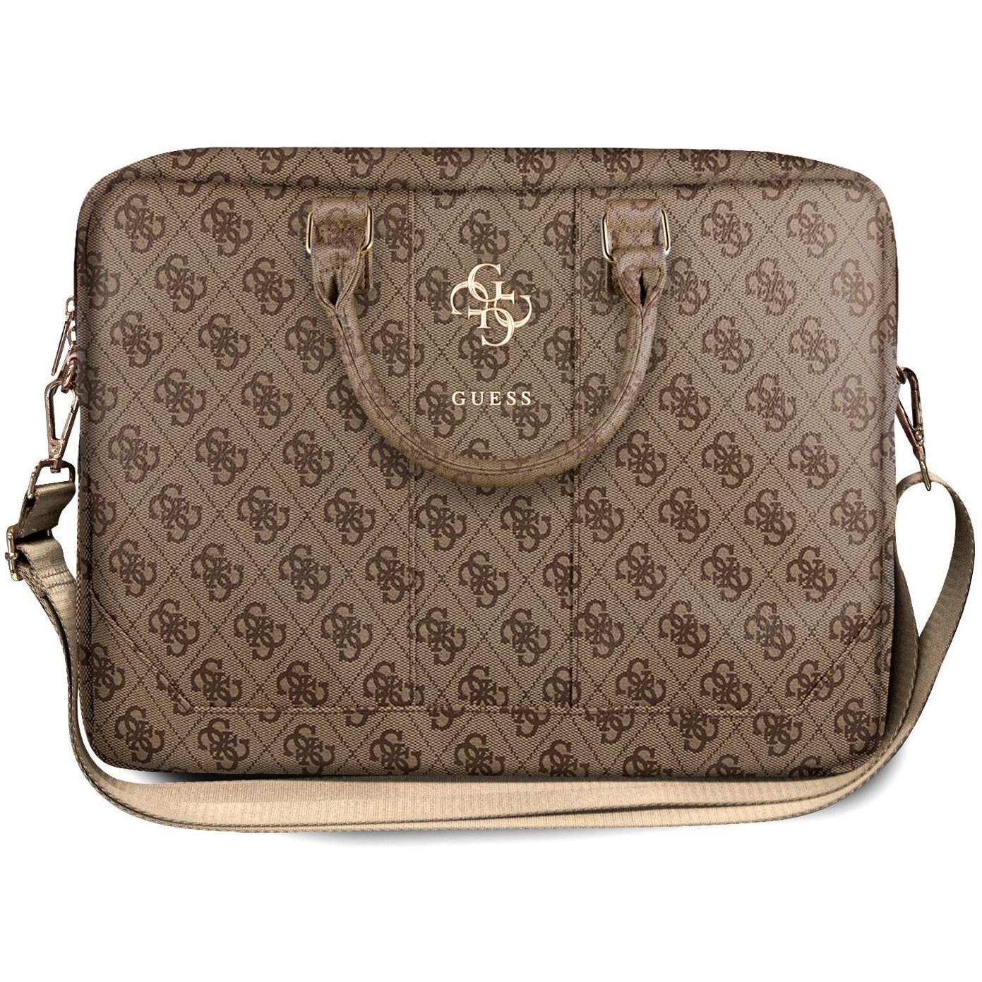 Τσάντα Guess 4G Metal Logo για Laptop 15inch - 16inch, Καφέ