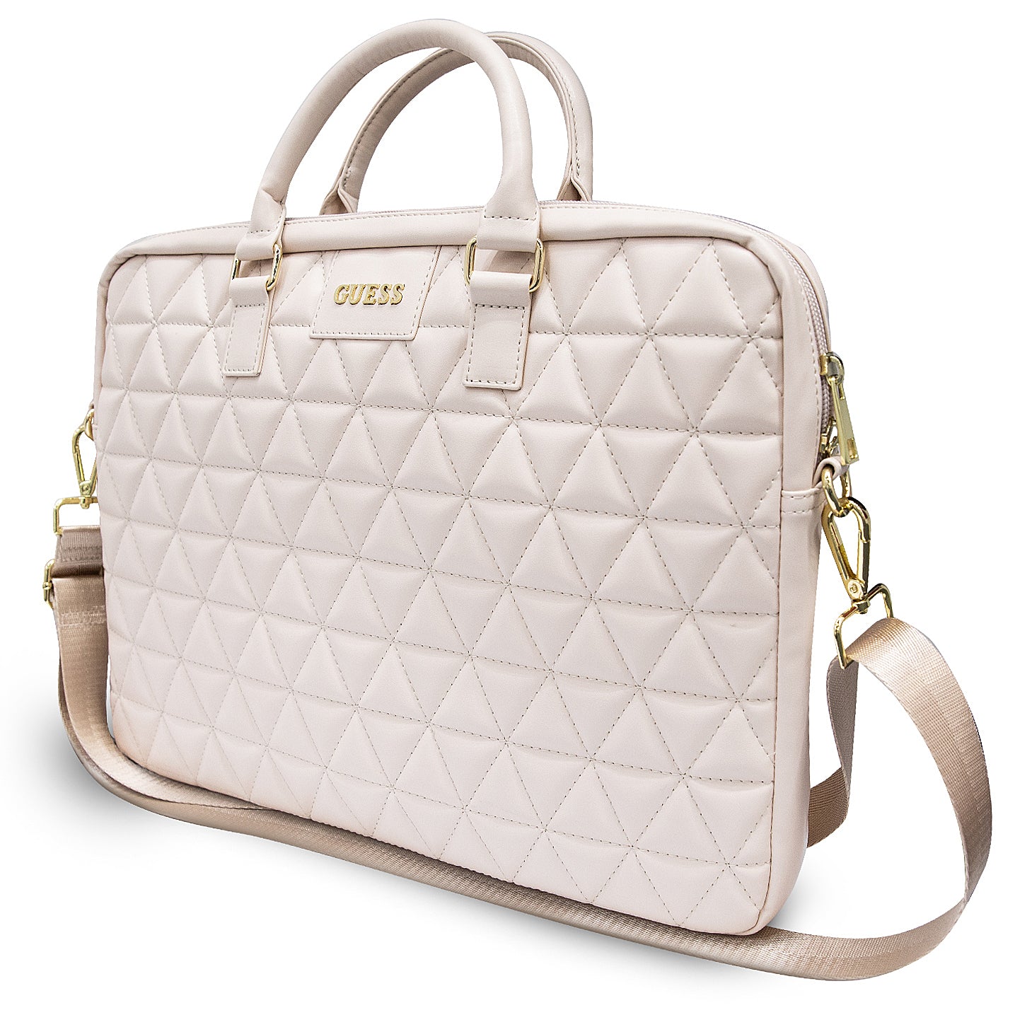 Τσάντα Guess Quilted για Laptop 15inch, Ροζ