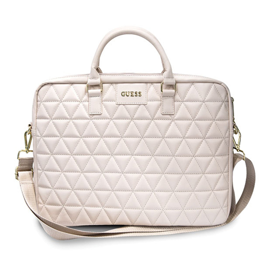 Τσάντα Guess Quilted για Laptop 15inch, Ροζ