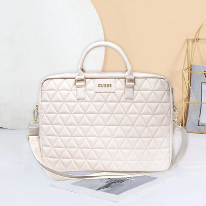 Τσάντα Guess Quilted για Laptop 15inch, Ροζ