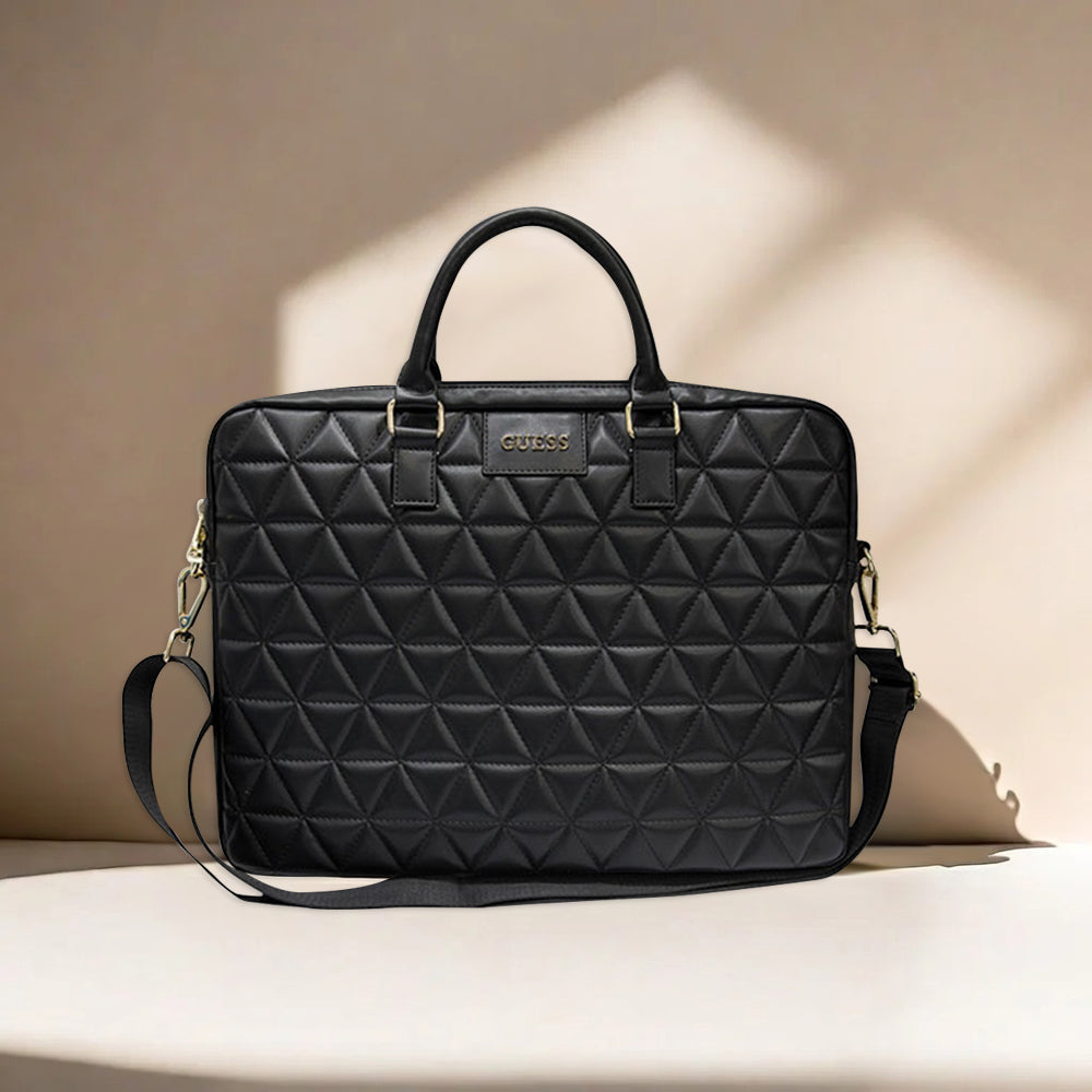 Τσάντα Guess Quilted για Laptop 15inch, Ροζ