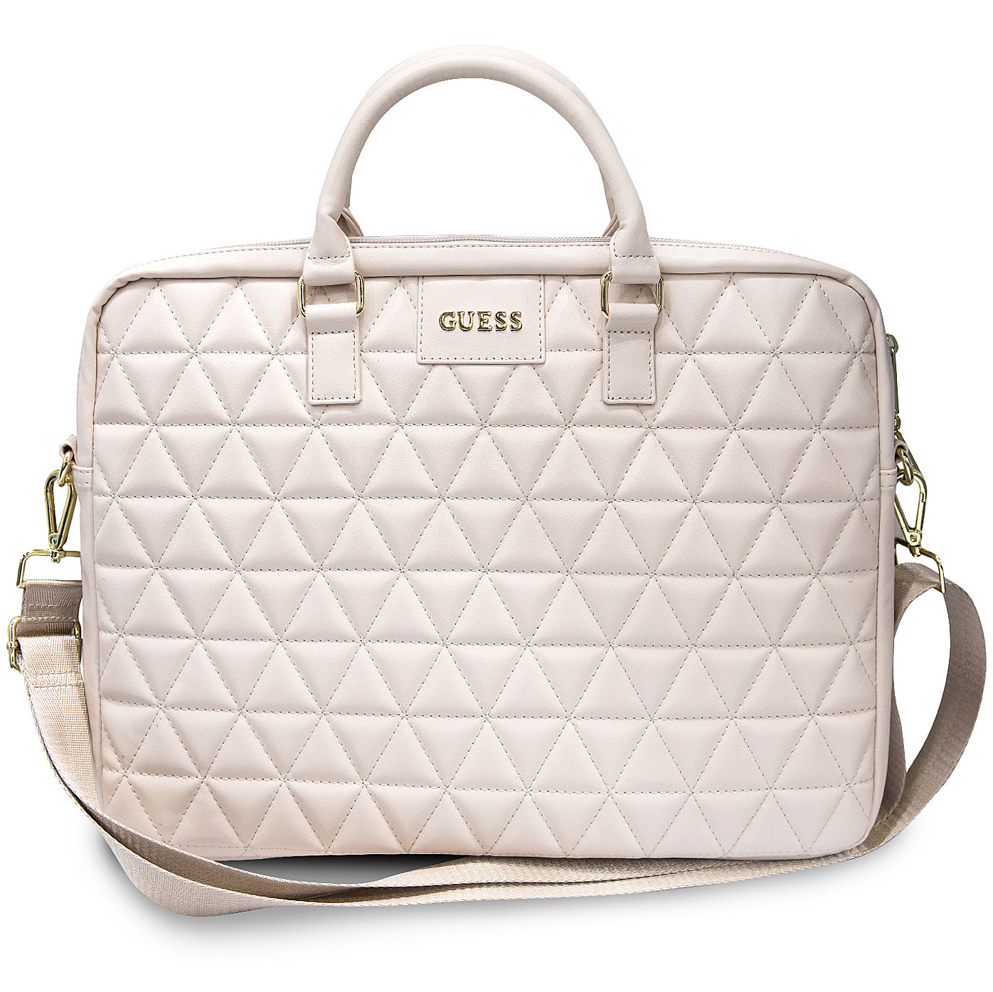 Τσάντα Guess Quilted για Laptop 15inch, Ροζ