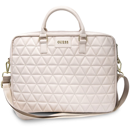 Τσάντα Guess Quilted για Laptop 15inch, Ροζ