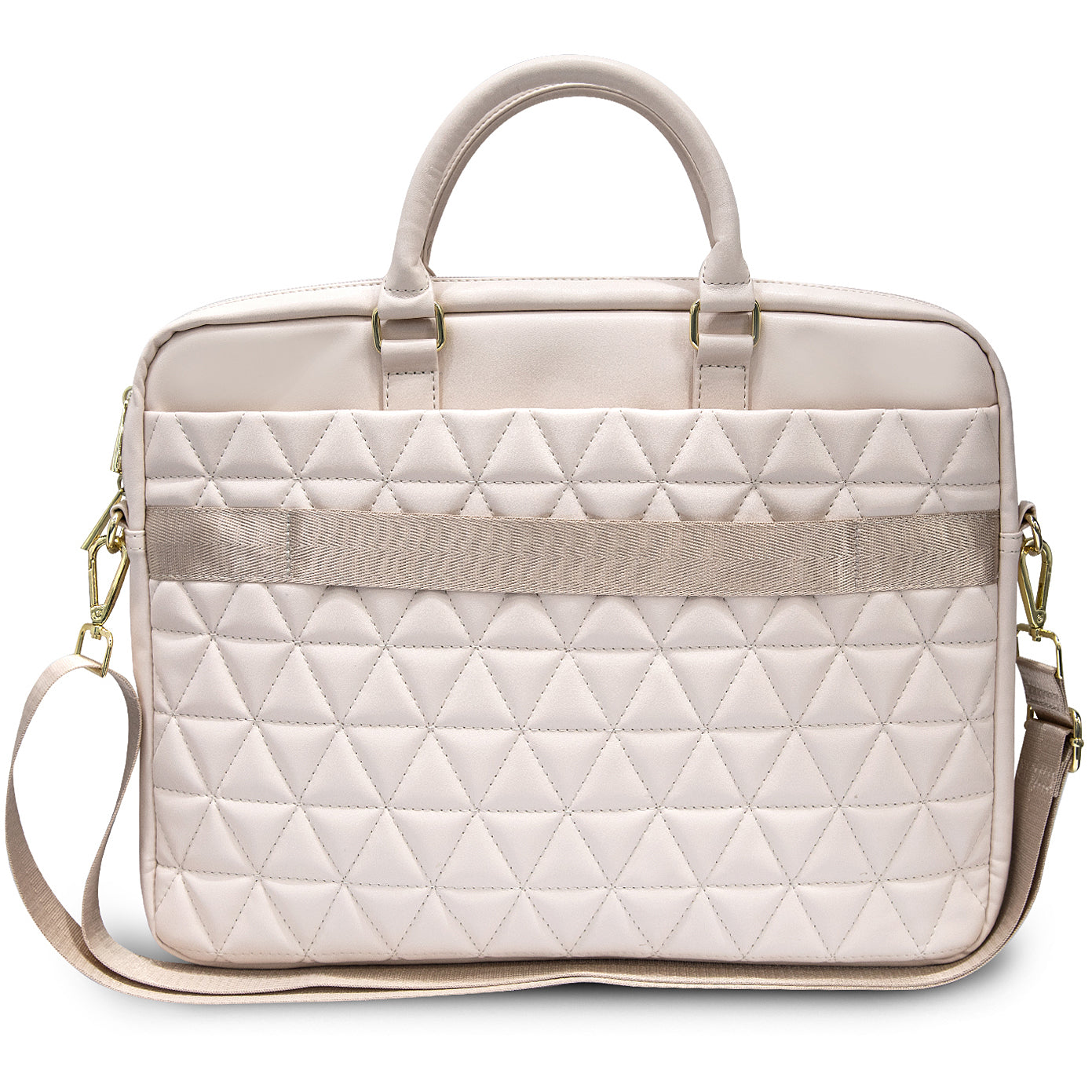 Τσάντα Guess Quilted για Laptop 15inch, Ροζ