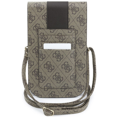Καθολική Τσάντα για Τηλέφωνο, Guess, 4G Classic Logo Stripe, Καφέ