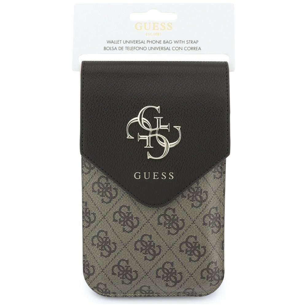 Καθολική Θήκη για Τηλέφωνο, Guess, 4G Grained Classic Logo, Καφέ