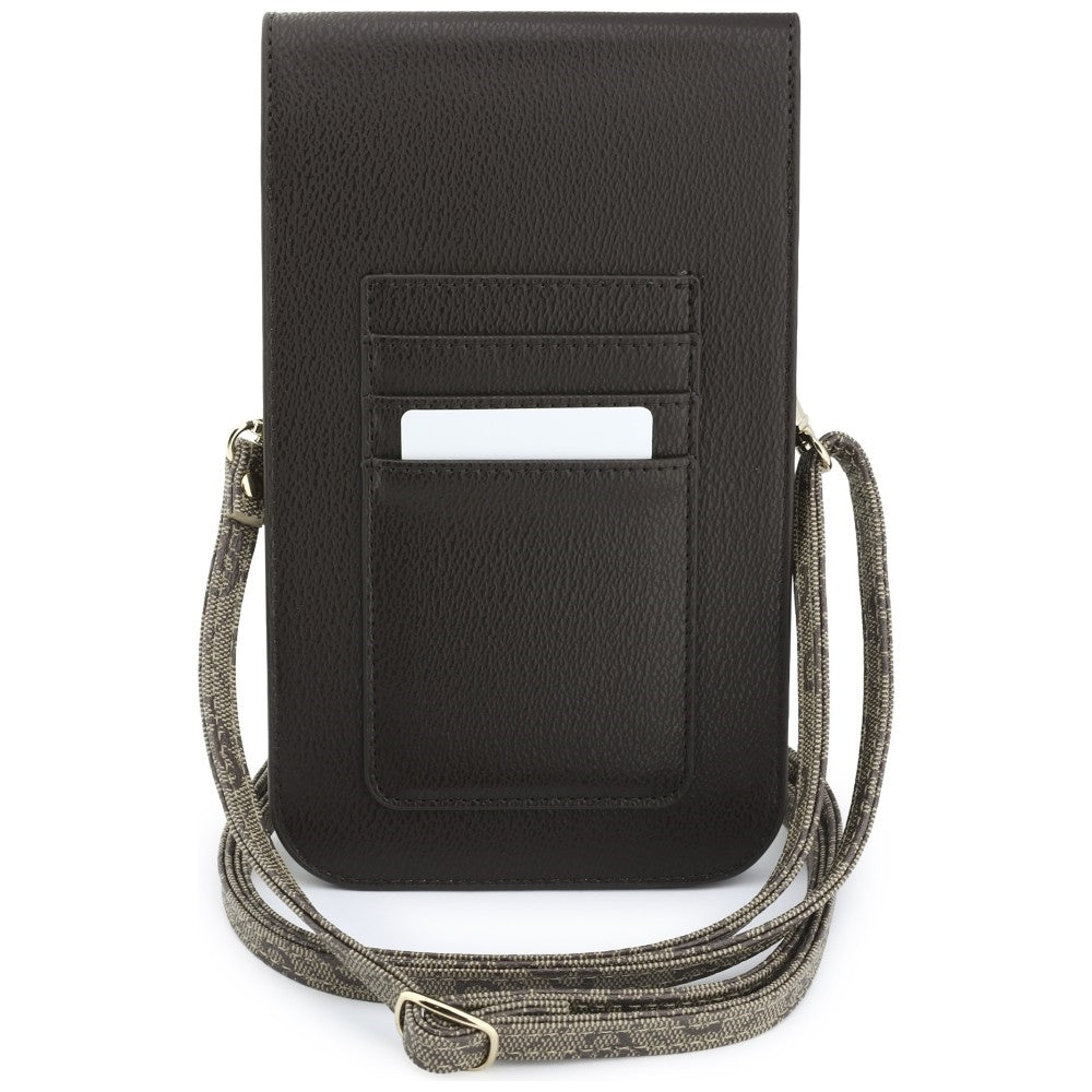 Καθολική Θήκη για Τηλέφωνο, Guess, 4G Grained Classic Logo, Καφέ