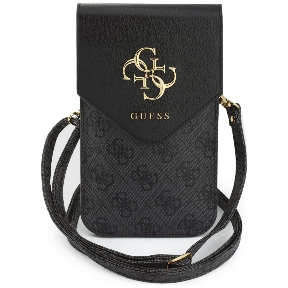 Πανκατευθυντική Θήκη για Τηλέφωνο, Guess, 4G Grained Classic Logo, Μαύρο