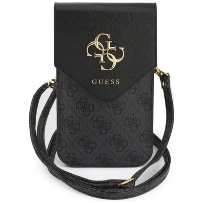 Πανκατευθυντική Θήκη για Τηλέφωνο, Guess, 4G Grained Classic Logo, Μαύρο